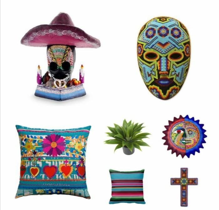 esimerkkejä meksikolaistyylisistä kalusteista