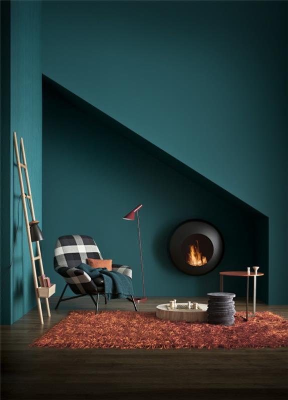 väri turkoosi väri suunnittelu esimerkkejä huonekalut trendi väri seinän suunnittelu seinän suunnittelu sininen-vihreä kohtaus