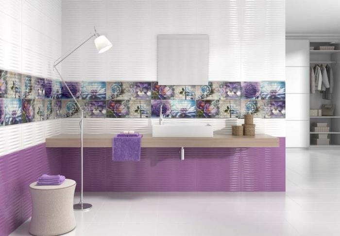 sisustus sisustusesimerkit seinäsuunnittelu violetti