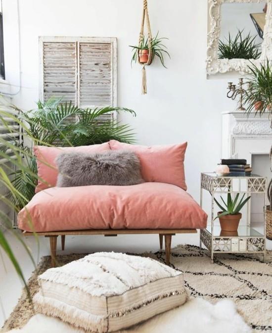 sisustusideoita boho scandi