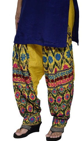 Håndbroderet Patiala Salwar