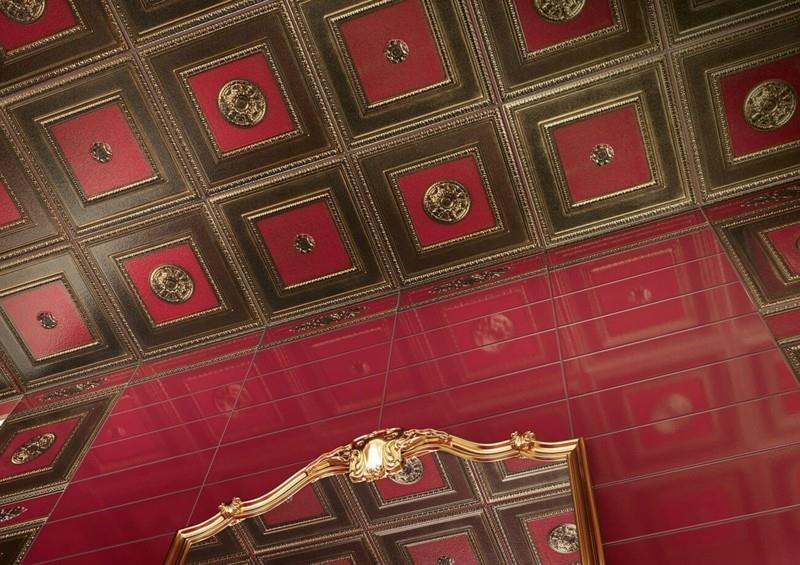 empire -tyylinen laattakuvio punainen katto