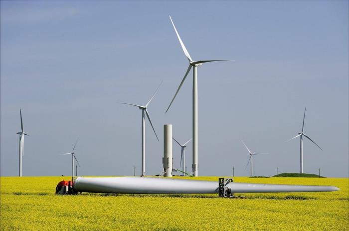 energian muuntaminen tuulivoiman tuuliturbiini