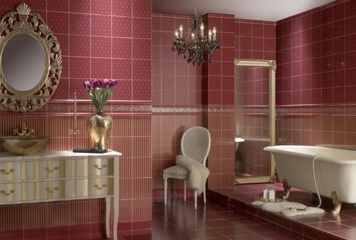englantilainen maalaistyylinen kylpyhuone elävät ideat seinälaatat kristallikruunu turhamaisuus kynsi jalka kylpyamme