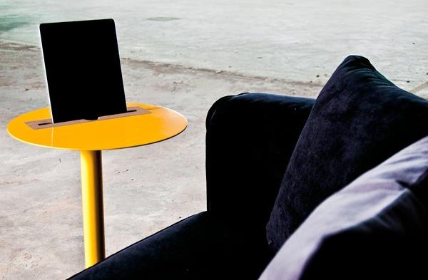 ergonomiset huonekalut ja tulevaisuuden sivupöydän tekniikka keltainen pieni sohva