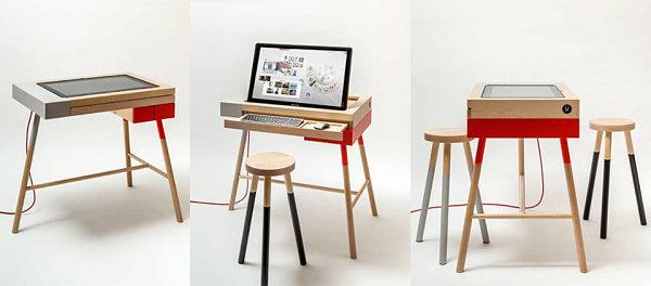 tulevan tuolipöydän ergonomiset huonekalut ja tekniikka