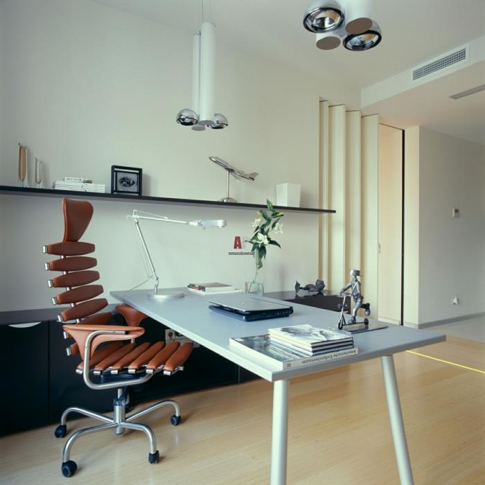 ergonominen työtuoli toimistokalusteet modernit työpöytäseinähyllyt