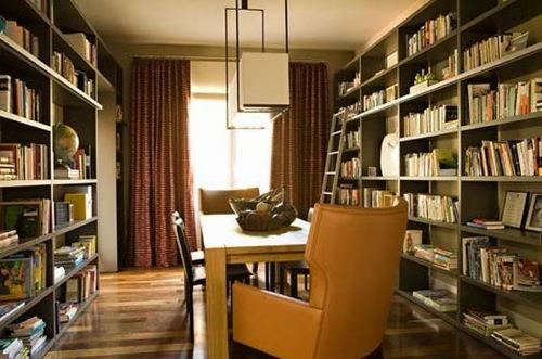 hämmästyttäviä käytännön kotikirjastoja moderni kotitoimisto
