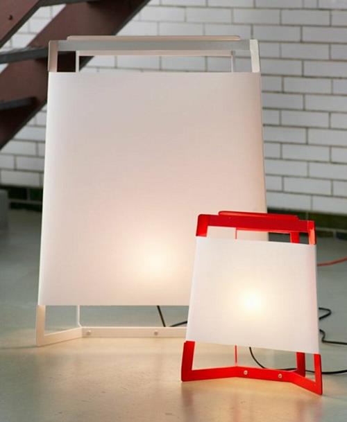 hämmästyttäviä trendikkäitä lamppuja ideoita pöytälamppuja erikoinen muotoilu