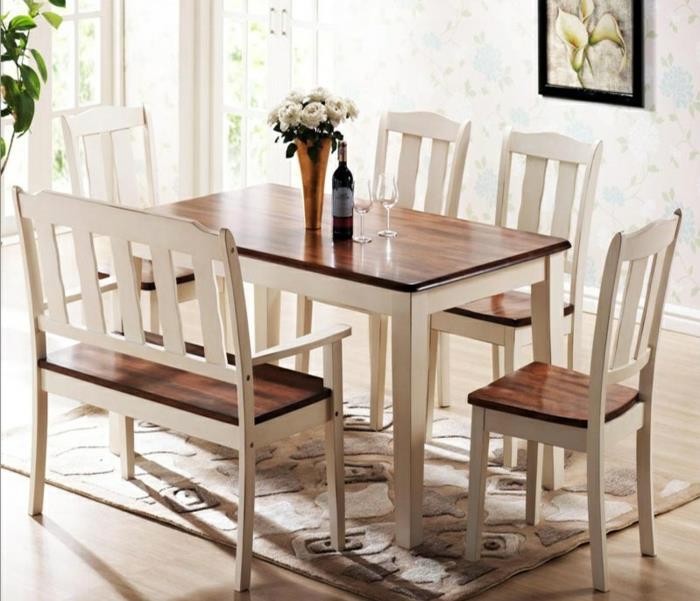 ruokapöydät suunnittelevat suorakulmaisia ​​tyylikkäitä huonekalukasveja