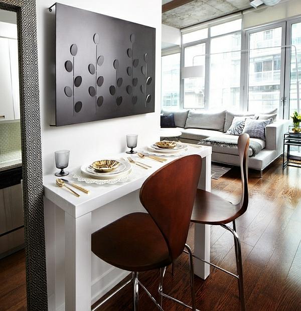 ruokasali ruokapöytä tuolit seinän suunnittelu sohva baari