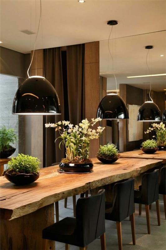 ruokasali moderni massiivipuiset huonekalut aito puu ruokapöytä rustukal