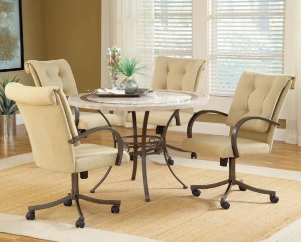ruokapöydän tuolit käsinojilla ergonominen muotoilu beige vaalea matto