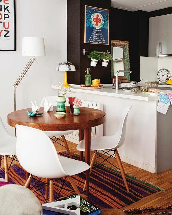 ruokapöydät ja tuolit ruokapöytä pyöreät eames -tuolit