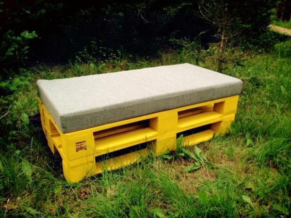 eurolava diy puutarhasohva keltainen beige verhoilu