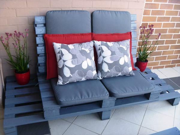 puinen lava puutarhakalusteet sohva sininen