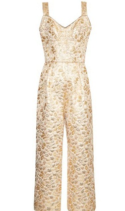 Metalliske jacquard aftenjumpsuits til bryllupper