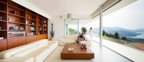 ylelliset huvila minimalistiset huonekalut pähkinäpuusta
