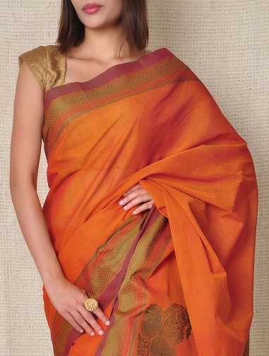 Kanchi Cotton Handloom Saree