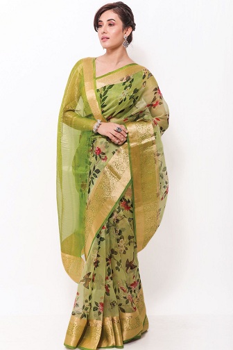 Tervező Organza Saree