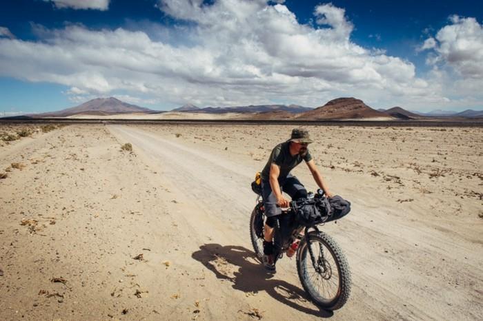 pyörä maailmankierros pyöräretki autiomaa Etelä -Amerikka