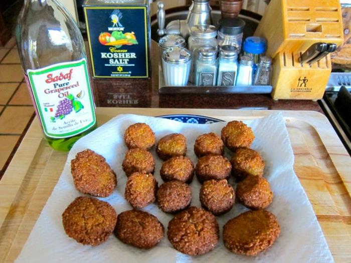 falafel -resepti tyhjennä talouspaperi