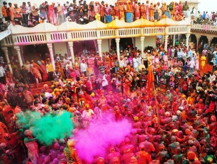 värit festivaali Intia