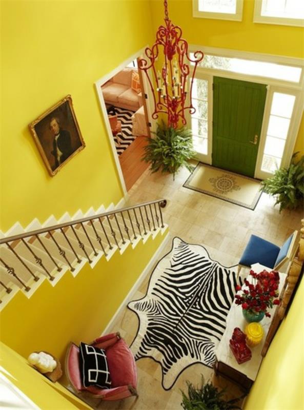 väri suunnittelu käytävä keltainen portaikko