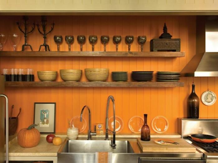 väri design keittiö keltainen keittiö sisäänrakennettu keittiö oranssi