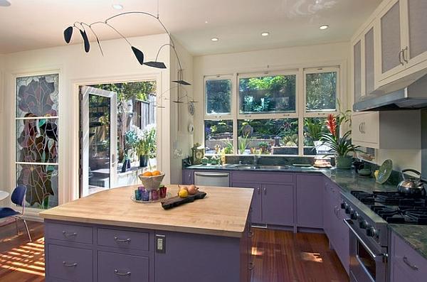 violetti keittiökaapin pohjakaapin väri design keittiö