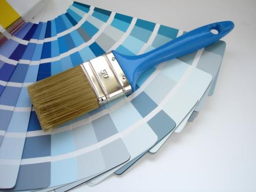 tyylikäs värisuunnittelu kotona värikkäät värit siniset vivahteet