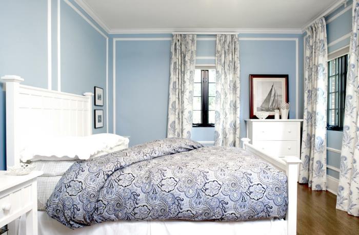 värisuunnittelu makuuhuoneen seinän suunnittelu seinän suunnittelu vauvan sininen