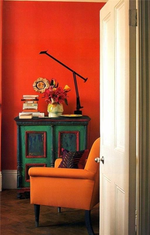 värimaailma mandariini reunus väri oranssi kontrasti