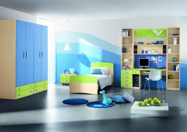 värisuunnittelu seinävärit väripaletti kuvio seinäkoriste sinivihreä