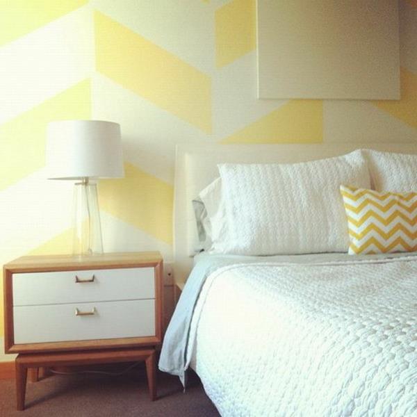 värisuunnittelu seinävärit väripaletti kuvio seinäkoriste keltainen