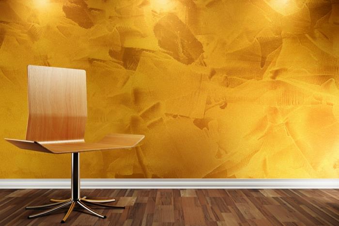 värisuunnittelu olohuoneen seinän suunnittelu seinän suunnittelu keltainen seinä