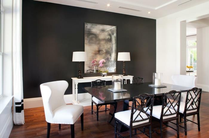 värisuunnittelu olohuoneen seinän suunnittelu seinän suunnittelu musta ruskea