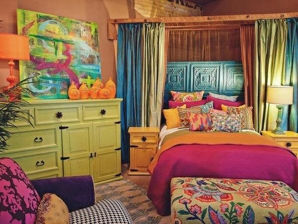 väriideat makuuhuone värillinen sisustusideoita vaatekaappi sänky
