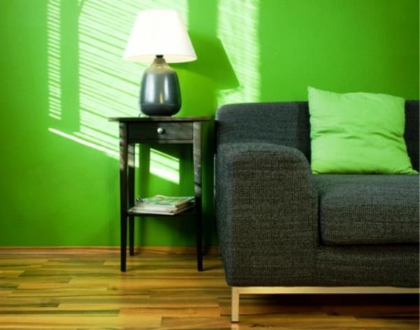 väriideoita olohuoneen harmaa sohva