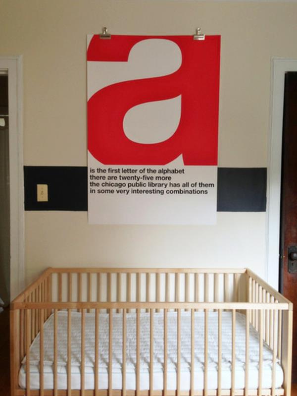 värillinen vauvan huoneen suunnittelu silmiinpistävä seinäkoriste