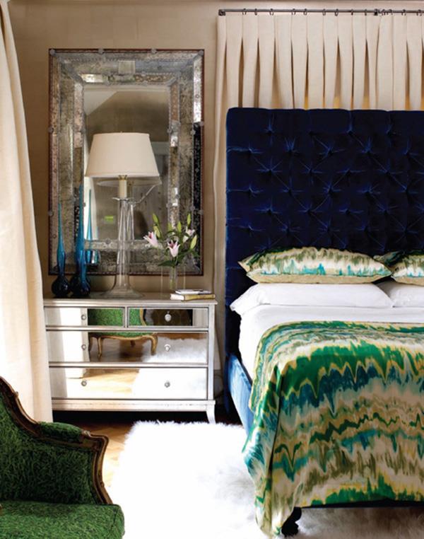 värillinen sisustus - sininen ja vihreä - luonnollinen yhdistelmä värillinen sisustus jalokivet inspiraatio värikäs kontrasti