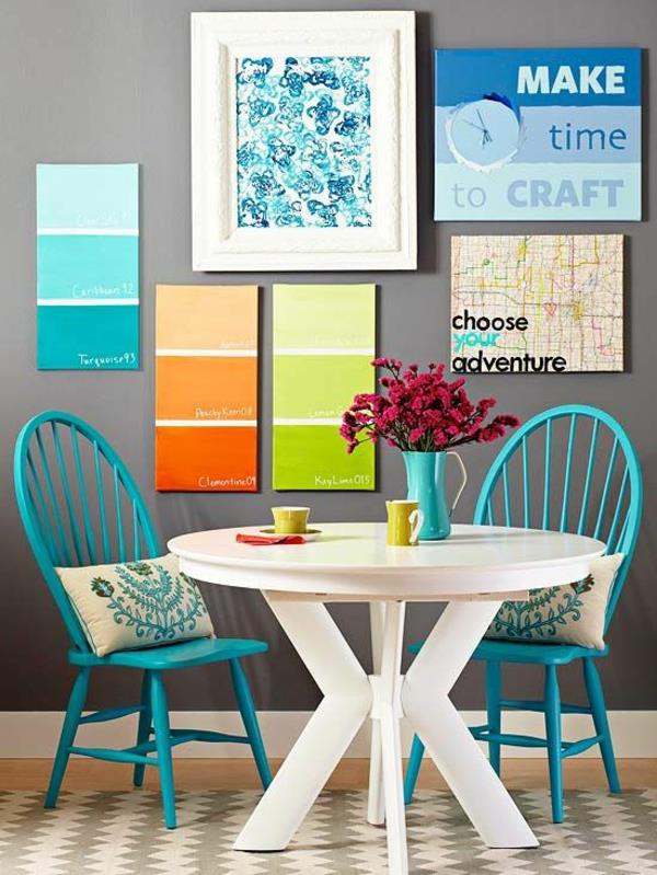 väri pöytä seinä väri ruokasali väri suunnittelu ruokapöytä ja tuolit seinäkoriste