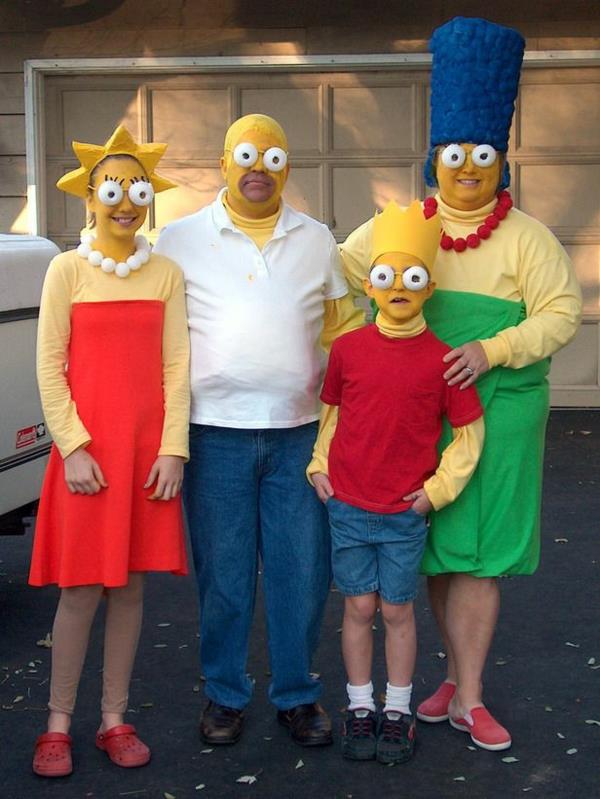 karnevaalipuvut ideoita simpsonin perheen karnevaali