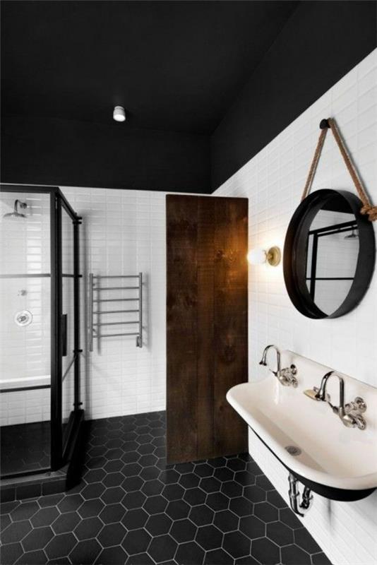 hienojen kivilaattojen puhdistus lattialaatat mustat laattojen liitokset värit kylpyhuoneen laatat moderni