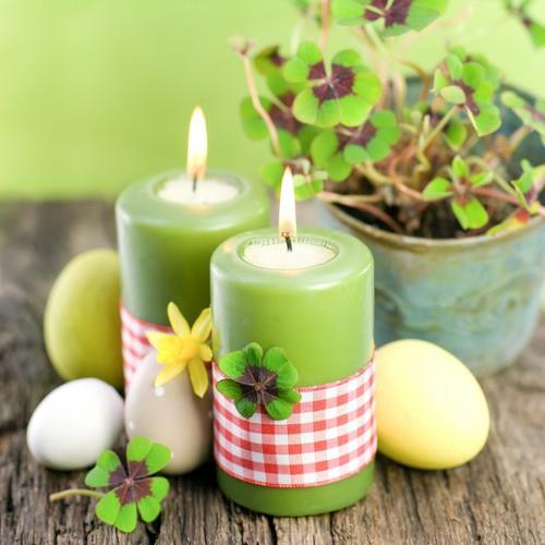 feng shui ideoita pääsiäismunia kynttilöitä