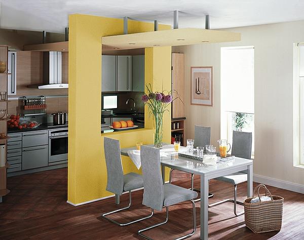 feng shui -keittiön lämpö kutsuva puu keltaiset kukat ruokailutila