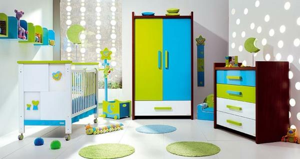 feng shui lastenhuone valkoinen raikas kirkkaat värit vihreä sininen