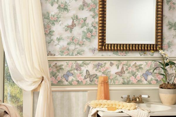 verhot ilmavat vaaleat perhoset tapetti seinäpeilit kostea huoneen taustakuva kylpyhuoneeseen