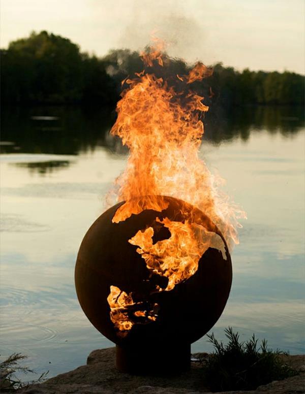 takka suunnittelu pallo polttava maa moderni muotoilu maailmanloppu