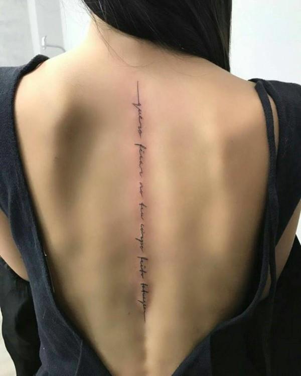 filigraani fontti selkärangan tatuointi naisten tatuointi